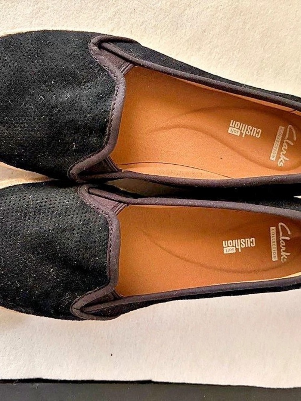 Clarks Azella Theoni Black Espadrille Flats US 8